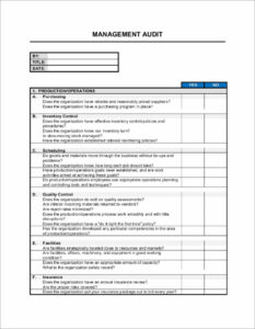 Template checklist audit vận hành doanh nghiệp